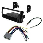 American Terminal Stereo Dash Kit Wire Harness Radio Antenna for Chrysler Jeep Dodge 2004 - 2008