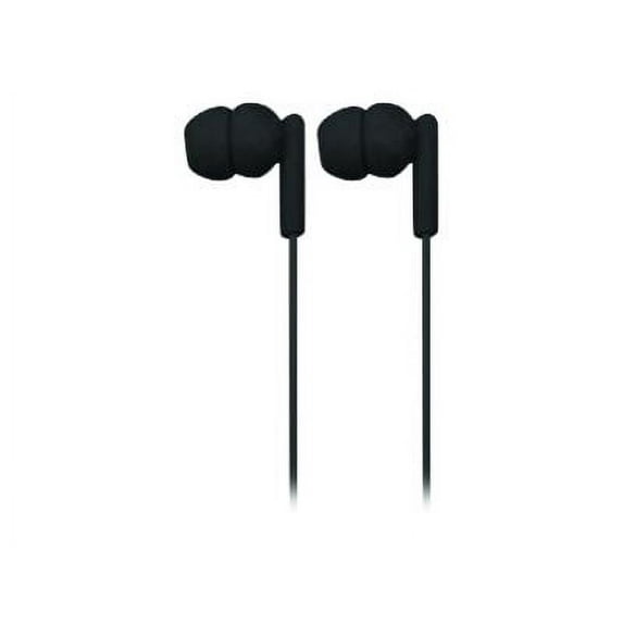 NAXA NE-938 BLACK SPARK Isolation Stereo In-Ear Earbuds (Black)