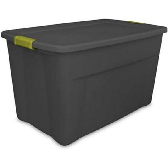 Sterilite Storage Tote With Lid - Stackable, 35 Gallon, Gray