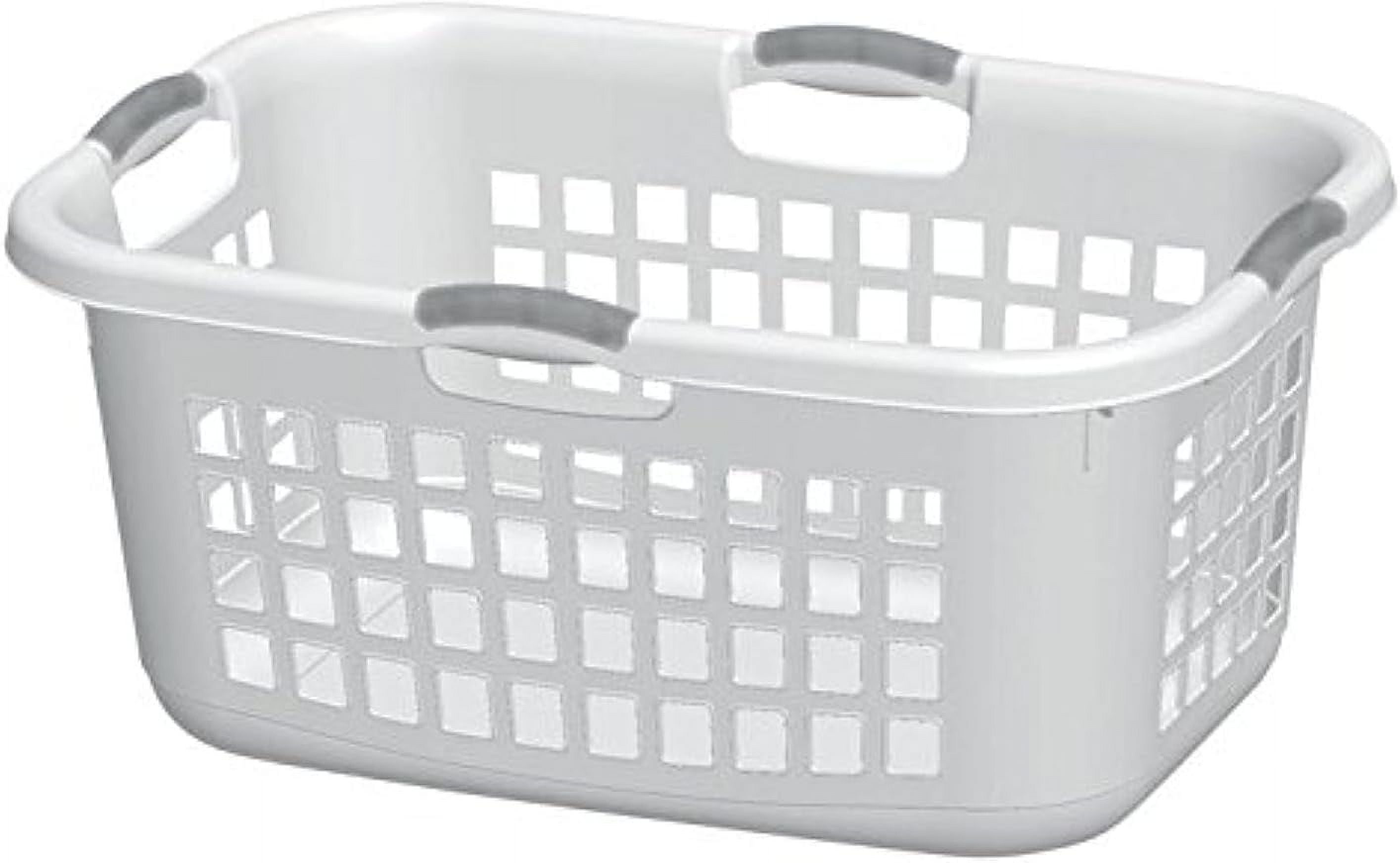 STERILITE Plain Portable Laundry Basket, White