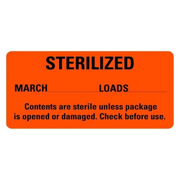 STERILIZED March Medical Labels