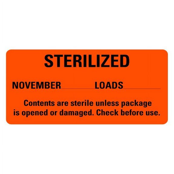 STERILIZED November Medical Labels