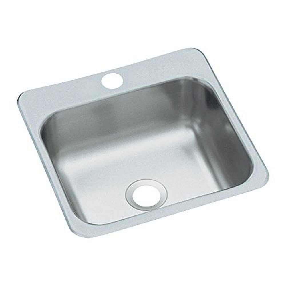 15'' Stainless Steel Single Bowl Drop-In Bar Sink