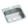 thumbnail image 1 of STERLING B153-1 Secondary Sink 15-Inch by 15-Inch Top-mount Single Bowl Bar Sink, Stainless Steel, 1 of 2