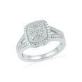 thumbnail image 1 of STERLING SILVER 0.03 CTTW WHITE DIAMOND FASHION RING, 1 of 4