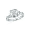 thumbnail image 1 of STERLING SILVER 0.03 CTTW WHITE DIAMOND FASHION RING, 1 of 4