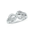 thumbnail image 1 of STERLING SILVER 0.03 CTTW WHITE DIAMOND FASHION RING, 1 of 3