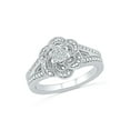 thumbnail image 1 of STERLING SILVER 0.03 CTTW WHITE DIAMOND FASHION RING, 1 of 4