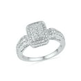 thumbnail image 1 of STERLING SILVER 0.03 CTTW WHITE DIAMOND FASHION RING, 1 of 3