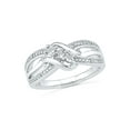 thumbnail image 1 of STERLING SILVER 0.03 CTTW WHITE DIAMOND FASHION RING, 1 of 3