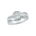 thumbnail image 1 of STERLING SILVER 0.03 CTTW WHITE DIAMOND FASHION RING, 1 of 4