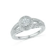 thumbnail image 1 of STERLING SILVER 0.03 CTTW WHITE DIAMOND FASHION RING, 1 of 4