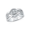 thumbnail image 1 of STERLING SILVER 0.03 CTTW WHITE DIAMOND FASHION RING, 1 of 3