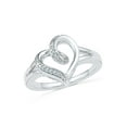 thumbnail image 1 of STERLING SILVER 0.03 CTTW WHITE DIAMOND FASHION RING, 1 of 3