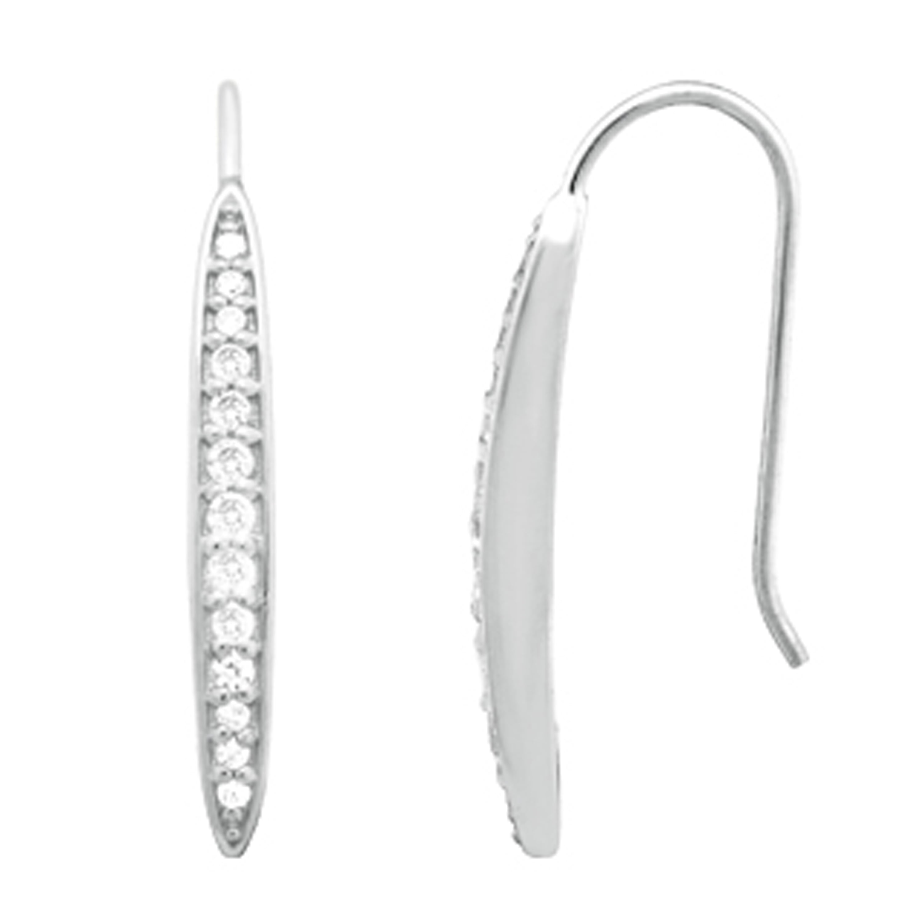 STERLING SILVER CZ EARRINGS