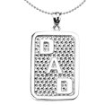 thumbnail image 1 of STERLING SILVER "DAD" ENGRAVABLE PENDANT NECKLACE :  Pendant with 16" chain, 1 of 1