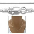 thumbnail image 1 of STERLING SILVER DIAMOND CUT SNAKE CHAIN NECKLACE 1.25MM (GAUGE 030), 1 of 1