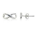 thumbnail image 1 of STERLING SILVER INFINITY STUD EARRINGS, 1 of 5