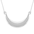 thumbnail image 1 of STERLING SILVER MOON CRESCENT PENDANT NECKLACE :  18", 1 of 1