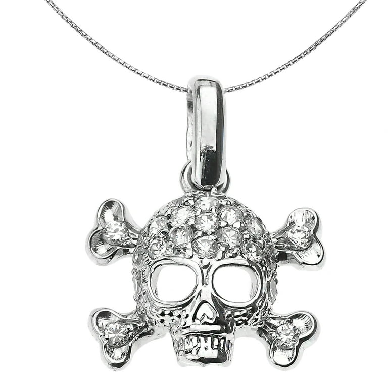 Skull on sale necklace walmart