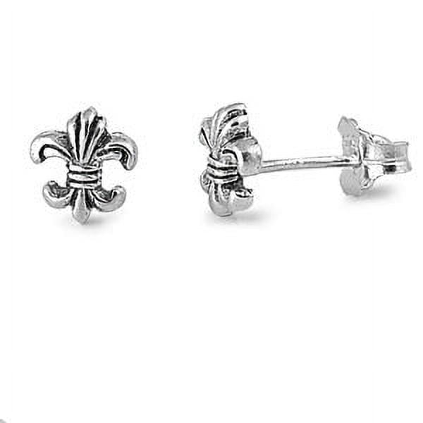 Fleur-de-lis Post Stud Earrings Sterling Silver Fleur-de-lis Post Stud Earrings Sterling Silver