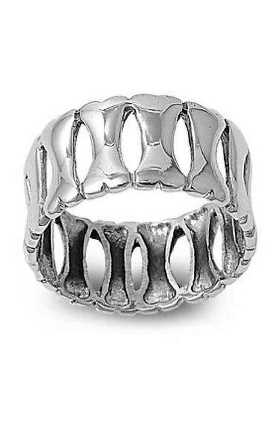 STERLING SILVER dog bone Ring