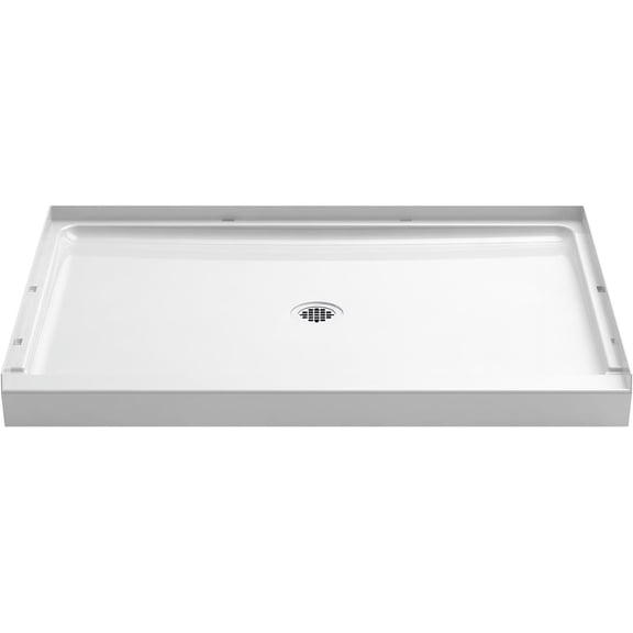 STERLING, a KOHLER Company 72321100-0 Guard+ 48 In. W x 34 In. L Shower Base, White,