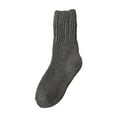 thumbnail image 1 of STETMN Cotton Crew Socks for Women Casual Solid Knit Warm Socks Winter Stretchy Wool Sock, 1 of 2