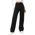 thumbnail image 1 of STETMN High Waisted Jeans for Women Wide Straight Leg Baggy Jean Stylish Loose Stretchy Denim Pants, 1 of 7