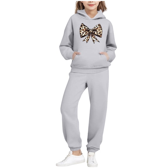 STETMN Kids 2 Piece Sweat Set Baggy Hoodie Jogger Outfit Casual Athleisure Matching Sweatsuits for Boys Girls 2-14Y