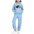 thumbnail image 1 of STETMN Kids Matching Sweat Sets 2 Piece Baggy Hoodie and Jogger Outfit Casual Tracksuit for Boys Girls Ages 2 to 14, 1 of 6