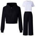 thumbnail image 1 of STETMN Kids Matching Sweatsuits 2 Piece Baggy Zip Hoodie and Jogger Set Casual Athleisure Outfit for Boys Girls 2-14Y, 1 of 4