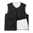 thumbnail image 1 of STETMN Lightweight Quilted Puffer Vest for Women Button Up V Neck Sleeveless Coat Fall Winter Warm Vest, 1 of 7