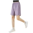 thumbnail image 1 of STETMN Little Girls Running Shorts Loose Elastic Waist Summer Short Dry Fit Athletic Solid Shorts, 1 of 4
