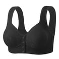 thumbnail image 1 of SPZTSX Older Womens Wireless Front Closure Everyday Bra Vest Style Lace Full Coverage Supportive Comfortable Senior Bra, 1 of 2