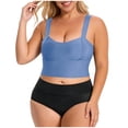 thumbnail image 1 of SPZTSX Plus Size Support Wireless Bras for Women Longline Wide Strap Breathable Comfort Seamless Everyday Sports Underwear, 1 of 8