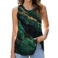 thumbnail image 1 of STETMN Summer Loose Tank Top for Women Beachwear Boho Print Ruched Tee Sleeveless Casual Tunic Tops, 1 of 5