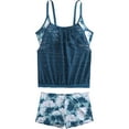 thumbnail image 1 of STETMN Tankini Swimsuits for Women Two Piece Bathing Suits Ruched Swim Suits with Skirt, 1 of 4