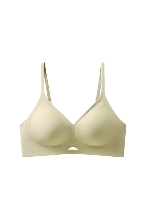 Wireless Jelly Bras for Women Seamless Push Up Bralette Side Fat Conceal Comfort Daily Wear T Shirt Bra