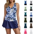 thumbnail image 1 of STETMN Women Swimsuits Swim Dress One Piece Printed Swimsuit Swimdress Slimming Swim Skirt, 1 of 6