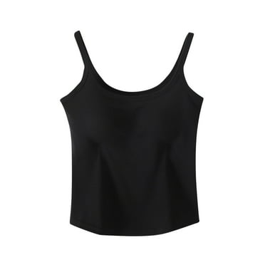 STETMN Women's Basic Tank Top Cotton Cami Sleeveless Spaghetti Undershirts Going Out Summer Clothes