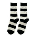 thumbnail image 1 of STETMN Women's Casual Striped Crew Socks Fall Winter Color Block Cozy Soft Sock, 1 of 2