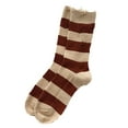 thumbnail image 1 of STETMN Women's Casual Striped Crew Socks Fall Winter Color Block Cozy Soft Sock, 1 of 2