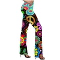 thumbnail image 1 of STETMN Women's Flare Yoga Pant Retro Boho Print Tights Outdoor Workout Running Leggings, 1 of 2
