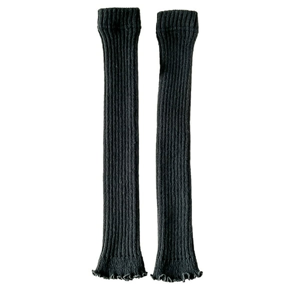 STETMN Women's Knit Long Socks Cute Leg Warmers Boot Socks Fall Ruffle Leg Sleeves for Party