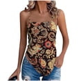 thumbnail image 1 of STETMN Women's Oversized Tank Top Print Spaghetti Strap Cami Tank Irregular Hem Sleeveless Camisole, 1 of 6