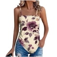 thumbnail image 1 of STETMN Women's Oversized Tank Top Print Spaghetti Strap Cami Tank Irregular Hem Sleeveless Camisole, 1 of 6