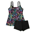 thumbnail image 1 of STETMN Women's Plus Size Tankini Swimsuit 2 Piece Bathing Suits Flowy Swim Tops with Boy Shorts, 1 of 4