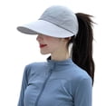 thumbnail image 1 of STETMN Women's Ponytail Sun Hat, Wide Brim Baseball Cap with Stretch Back, Quick Dry Breathable UV Protection Summer Hat, 1 of 5