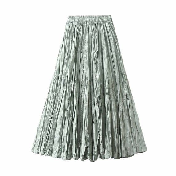 STETMN Women's Sequin Tulle Skirt Elastic Waist Midi Dress A-line Flowy Glitter Party Skirts